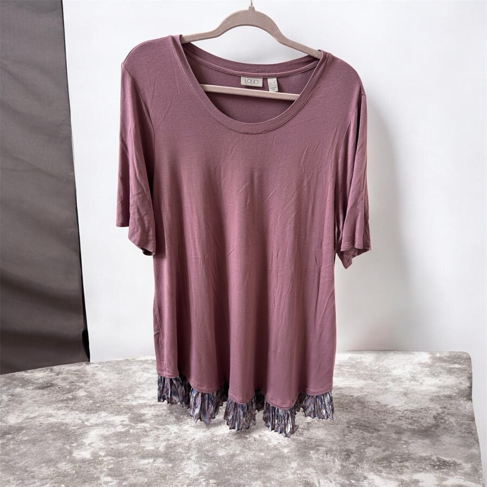 LOGO by Lori Goldstein Knit Top Tunic